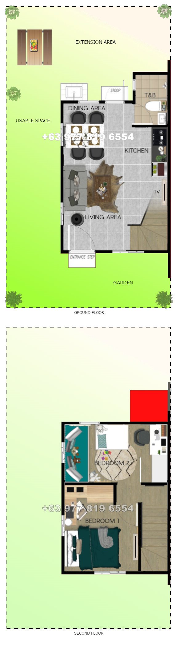 Ezabelle Floor Plan House and Lot in San Juan